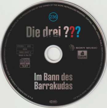 CD Hendrik Buchna: Die Drei ??? 236 - Im Bann Des Barrakudas
