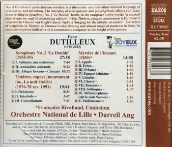 CD Henri Dutilleux: Symphony No. 2 'Le Double' • Timbres, Espace, Mouvement • Mystère De L'instant