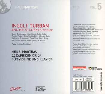 2CD Henri Marteau: 24 Capricen Für Violine Und Klavier, Op. 25