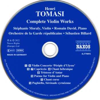 CD Stéphanie Moraly: Complete Violin Works