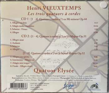 2CD Henri Vieuxtemps: Les Trois Quatuors à Cordes