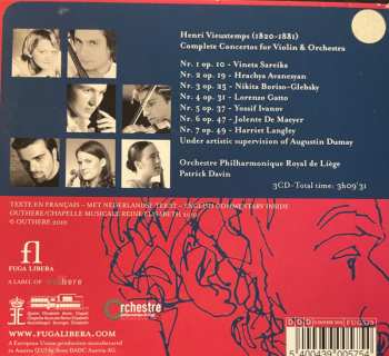 3CD/Box Set Henri Vieuxtemps: Complete Violin Concertos