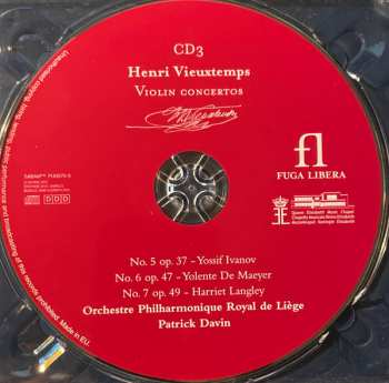 3CD/Box Set Henri Vieuxtemps: Complete Violin Concertos