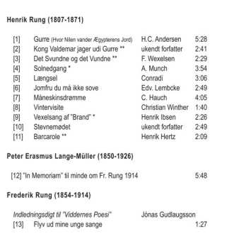 CD Henrik Rung: Sang Og Duetter