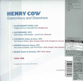 CD Henry Cow: Glastonbury And Elsewhere