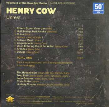 17CD/DVD/Box Set Henry Cow: The Henry Cow Box Redux: The Complete Henry Cow  50th Anniversary