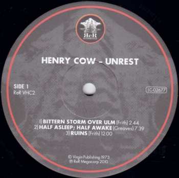 LP Henry Cow: Unrest LTD