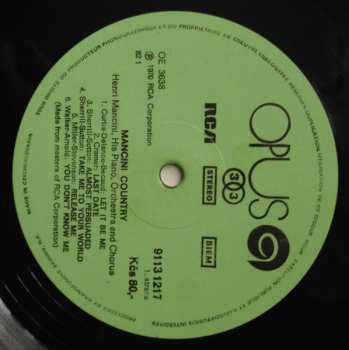 LP Henry Mancini And His Orchestra And Chorus: Mancini Country