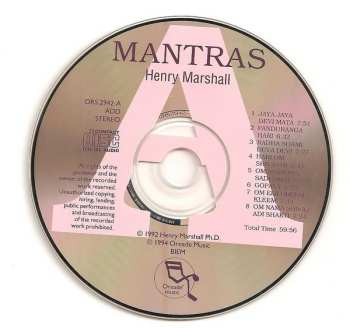 2CD Henry Marshall: Mantras