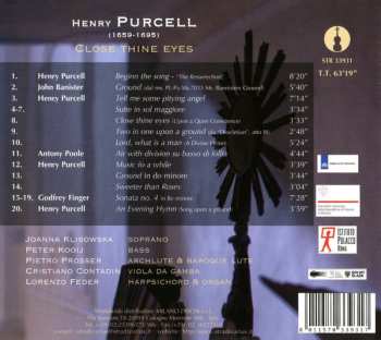 CD Henry Purcell: Close Thine Eyes DIGI