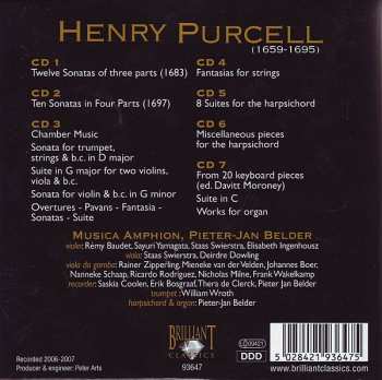 7CD/Box Set Henry Purcell: Complete Chamber Music · Overtures, Sonatas, Pavans, Fantasias, Suites