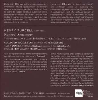 CD/Box Set Collegium Vocale: Funeral Sentences