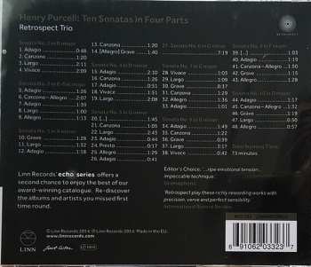 CD Henry Purcell: Ten Sonatas In Four Parts