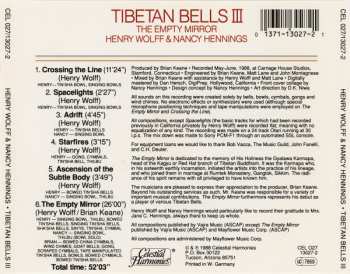 CD Henry Wolff & Nancy Hennings: Tibetan Bells III (The Empty Mirror)