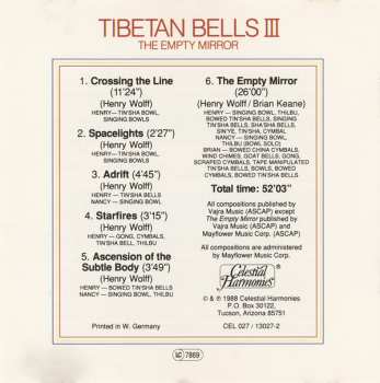 CD Henry Wolff & Nancy Hennings: Tibetan Bells III (The Empty Mirror)
