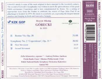 CD Henryk Górecki: Symphony No. 2 'Copernican' • Beatus Vir