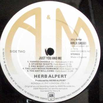 LP Herb Alpert: Just You And Me