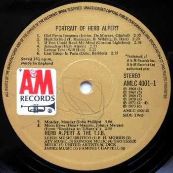 2LP Herb Alpert & The Tijuana Brass: Portrait Of Herb Alpert