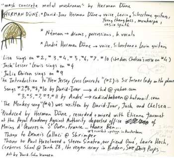 CD Herman Düne: Mash Concrete Metal Mushroom