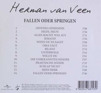 CD Herman van Veen: Fallen Oder Springen