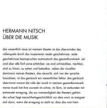 CD Hermann Nitsch: Orgelkonzert Jesuitenkirche 20.11.2013
