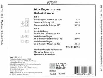 2CD Max Reger: Scherchen Conducts Reger