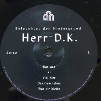 LP Herr D.K.: Beleuchtet Den Hintergrund