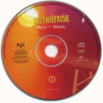 2CD Hubert Félix Thiéfaine: Paris-Zénith