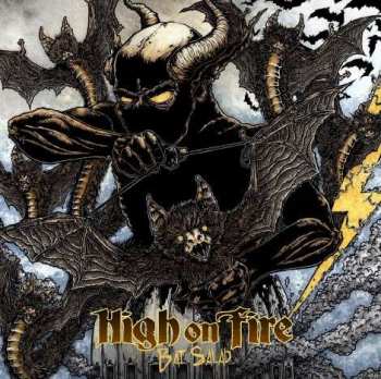 LP High On Fire: Bat Salad (180g) (clear Base - Grape Splatter/ruby Vinyl)