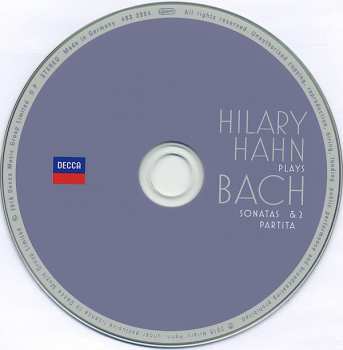 CD Johann Sebastian Bach: Sonatas 1 & 2, Partita 1 
