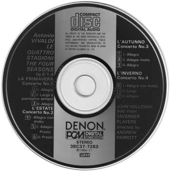 CD Antonio Vivaldi: The Four Seasons