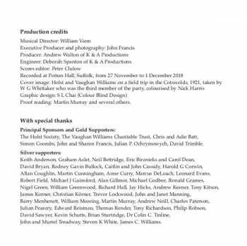 CD Ralph Vaughan Williams: Time And Space