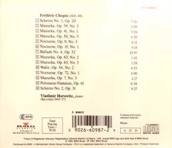 CD Frédéric Chopin: Horowitz Plays Chopin Vol. 3