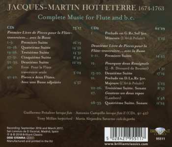 2CD Jacques Martin Hotteterre: Complete Music For Flute And B.C.