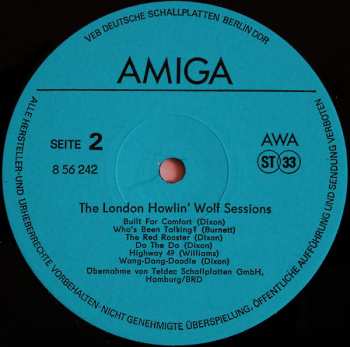 LP Howlin' Wolf: The London Howlin' Wolf Sessions