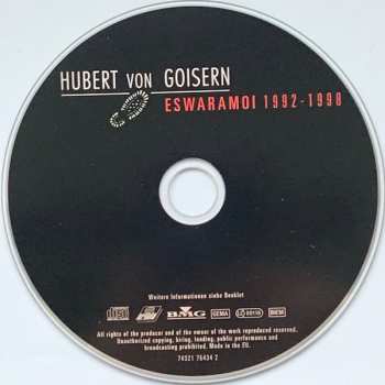 CD Hubert von Goisern: Eswaramoi 1992-1998
