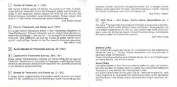 CD Kurt Anton Hueber: Musik Für Cello Und Klavier