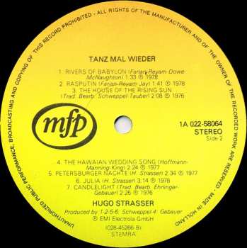 LP Hugo Strasser Und Sein Tanzorchester: Tanz Mal Wieder