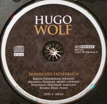 3CD Hugo Wolf: Spanisches Liederbuch / Italienisches Liederbuch