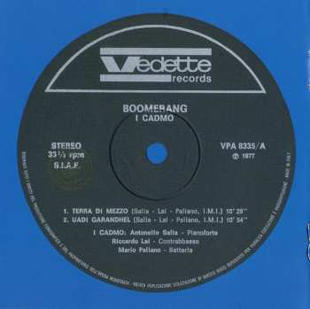 CD I Cadmo: Boomerang
