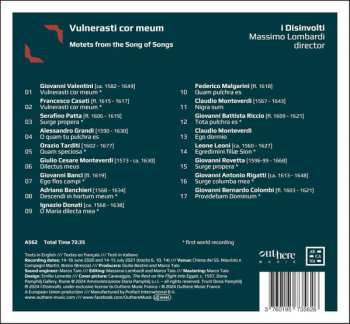 CD I Disinvolti: Vulnerasti Cor Meum – Motets From The Song Of Songs