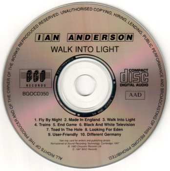 CD Ian Anderson: Walk Into Light