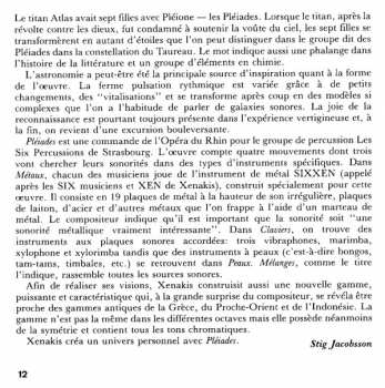 CD Iannis Xenakis: Pléiades · Psappha