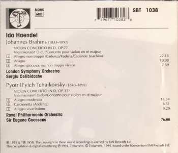 CD The London Symphony Orchestra: Brahms/Tchaikovsky - Violin Concertos