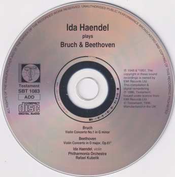 CD Ludwig van Beethoven: Ida Haendel Plays Bruch & Beethoven