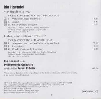 CD Ludwig van Beethoven: Ida Haendel Plays Bruch & Beethoven