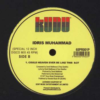 LP Idris Muhammad: Could Heaven Ever Be Like This
