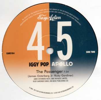 LP Iggy Pop: Apollo