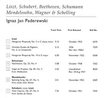 CD Robert Schumann: Liszt