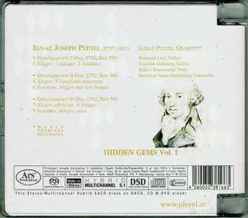 SACD Ignaz Pleyel: Hidden Gems Vol. 1 (Streichquartette Ben 359-360-361)
